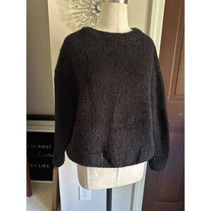 NWT ID Identity black sweater Small